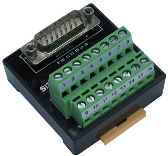 通用端子臺(歐式端子，15位DB連接器)ST515BN